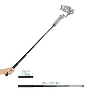 HAFOKO Handheld Adjustable Extension Rod Mount for Gimbal 29” Selfie Stick Pole Handle Compatible...