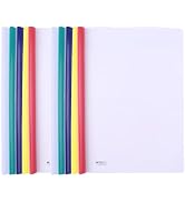 M&G 10 Pack Report Covers with Sliding Bar, 10mm Clear Report Covers for A4 and Letter Size Paper...