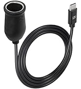 Sinloon USB C to Car Cigarette Lighter Cable 12V Car Cigarette-Lighter Socket Female Converter Po...