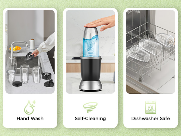 easy to clean hassle-free auto cleaning diwasher safe