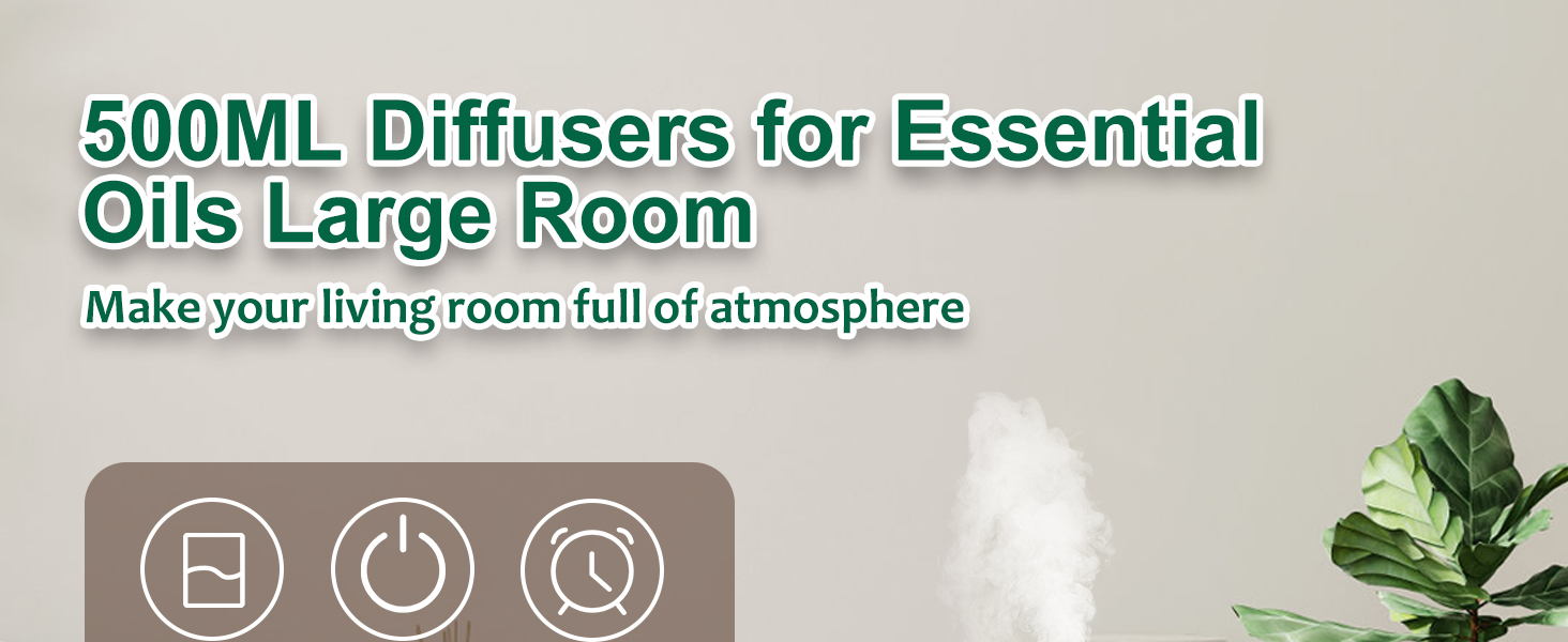 500ml diffusers for essential oils large room