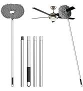 Eunice Ceiling Fan Duster with Extension Pole, Adjustable and Removable Fan Cleaner Blade for Hig...