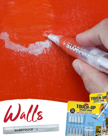 slobproof touch up paint pen refillable decorating pens using it in walls