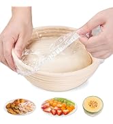 XFXHEYY 200 PCS Bowl Covers for Bread Proofing, Disposable Shower Caps for Sourdough Bread, Elast...