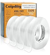 Coipdfty Double Sided Tape,Adhesive Removable Mounting Tape,Rolls of Multipurpose Tape for LED St...