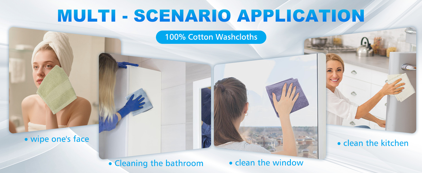 100% Cotton Wash Cloth