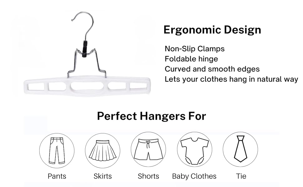 Perfect hanger for all your bottom wear irrespective of their size & weight it will carry them all