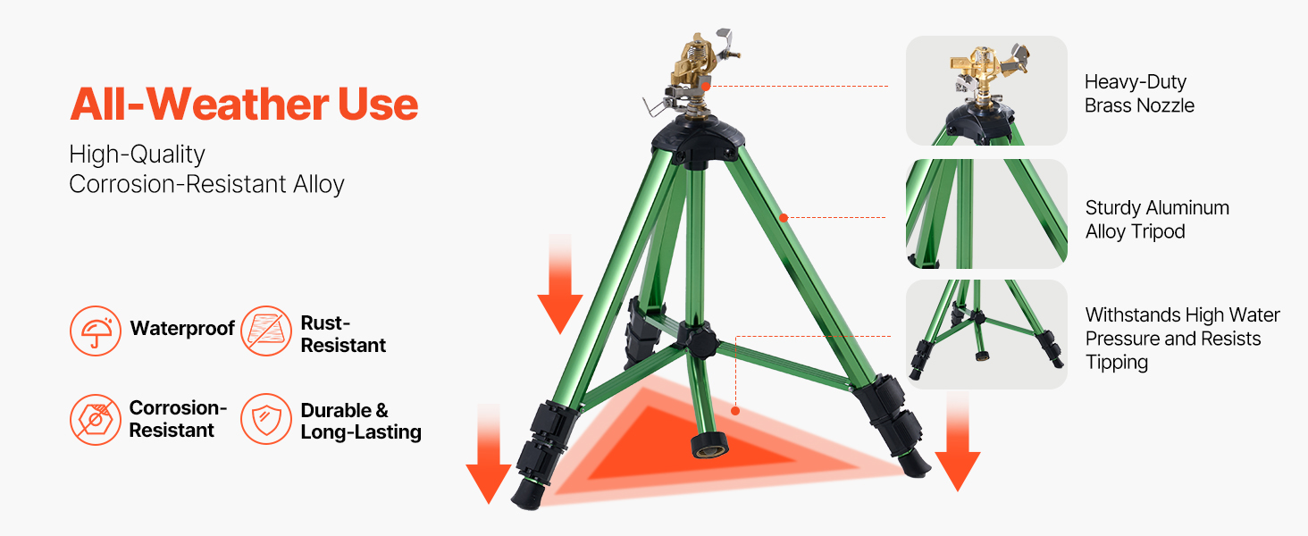 tripod sprinklers for yard large area