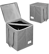 Boczif Clothes Hanger Organizer Bag-Rigid, Hanger Storage Containers with Lid and Handle, Large H...