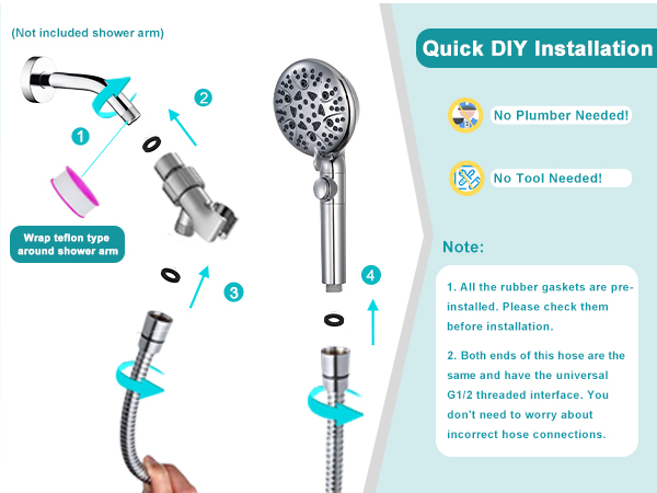 shower head with handheld