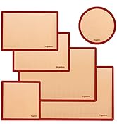 Silicone Baking Mats Set of 6, Food Grade Non-stick Reusable Baking Mat, Silicon Baking Slip Mats...