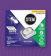 STEM Liquid Ant Baits, Kills The Queen and Colony, for Indoor Use, 8 Spill Proof Bait Stations