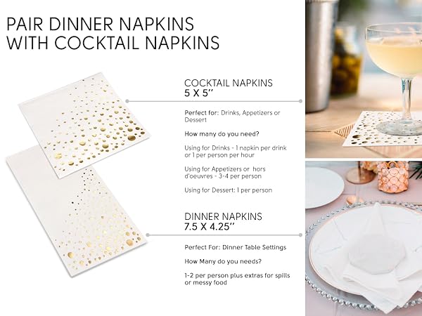 cocktail napkins