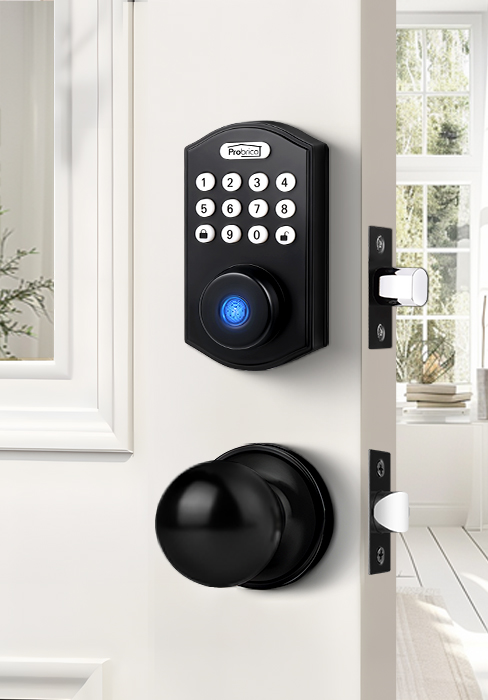 smart deadbolt with knob