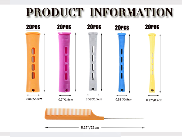 cold wave rods, hair rollers, perm rods for long short hair