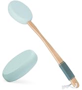 AmazerBath Lotion Applicator for Back, Feet, 2 Replacement Pads with 17" Curved Handle, Back Suns...