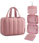BAGSMART Travel Toiletry Bag for women, Portable Hanging Hook Makeup Bag Organizer, Waterproof Ma...