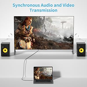 USB C to DP Cable 8K 60Hz Thunderbolt 3 to DP 1.4 Adapter for MacBook Pro/Air XPS 13/15 Oculus RiftS