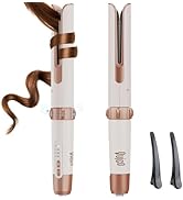 Upgraded Automatic Curling Iron, Quico 15s Fast Heating Salon-Waves Rotating Curling Iron with Io...