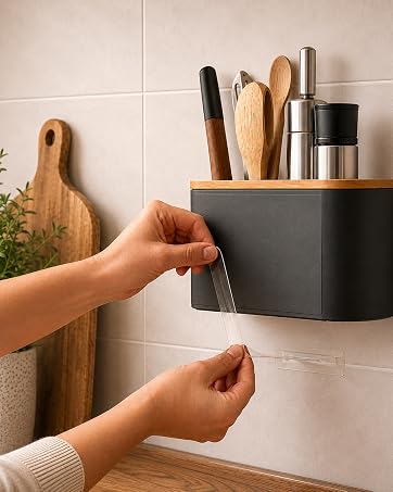 Adhesive tape in use