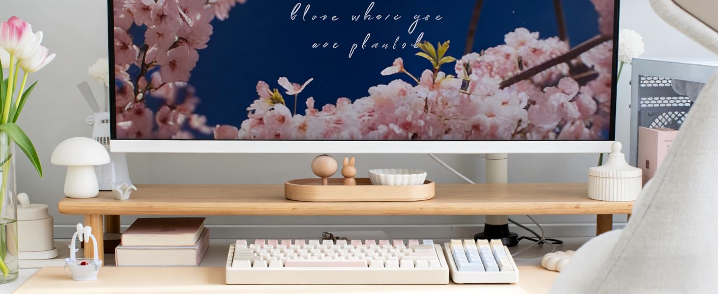 bamboo monitor stand Riser