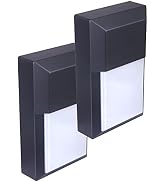 LIT-PaTH Outdoor LED Wall Lantern, Wall Sconce as Porch Lighting Fixture, 12W 1000 Lumens, Alumin...