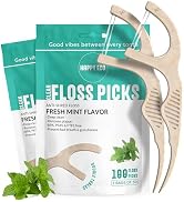 Dental Floss Picks for Teeth (100ct) - Double Thread Tooth Picks Flossers for Adults, Toothpicks ...