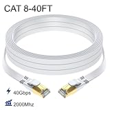 Cat 8 Ethernet Cable 40 FT, Outdoor&Indoor High Speed Heavy Duty Network LAN Internet Cable,SFTP ...
