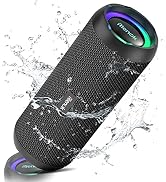 RIENOK Portable Bluetooth Speaker 30W Dual Pairing True Wireless Stereo HD Sound IPX7 Waterproof ...