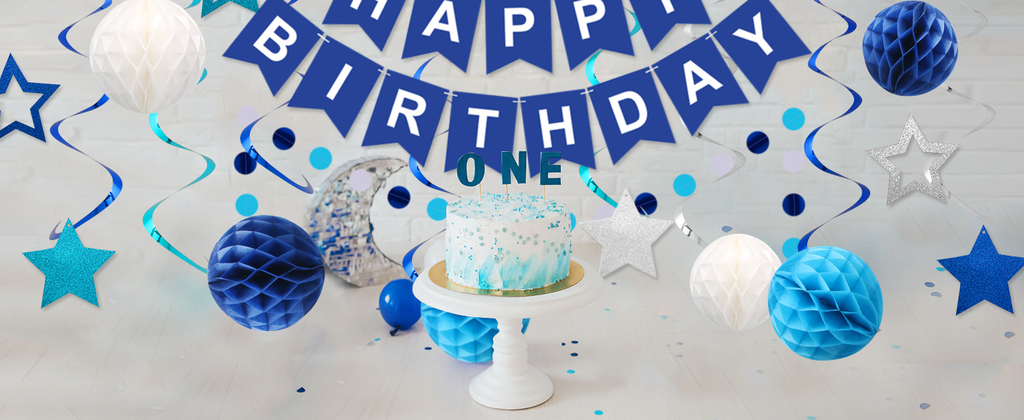 Blue Birthday Decorations