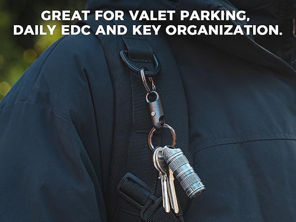 Outdoor daily magnetic key ring