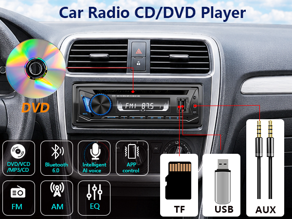 single din cd player