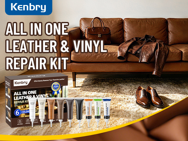 Kenbry ALL IN ONE LEATHER & VINYL REPAIR KIT