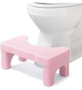 Pink Poop Stool Adult, 7" Toilet Stool Squat Adult, Potty Squatting Stool for Adults, Poop Stool ...