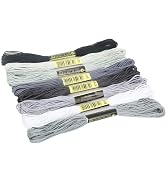 8Pcs 7.5m Cotton Stitch Embroidery Thread Floss DIY Friendship Bracelets Floss Craft Sewing Skein...