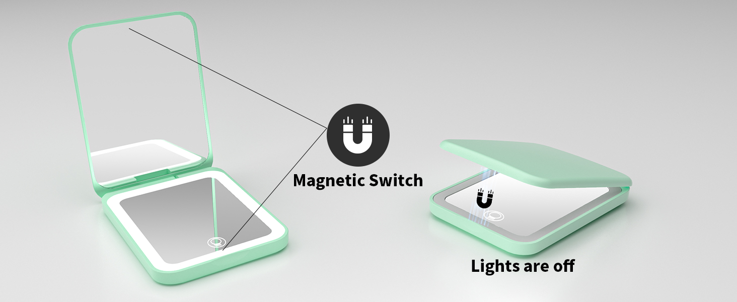 rechargeable pocket mirror