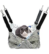 Andiker Cat Cage Hammock,Double Layer Chair Hanging Bed for Kitten,Sleeping Bag Design for Kitty ...