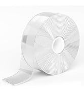 shimsol 1.18" Wide Double Sided Tape Heavy Duty, No Residue Clear Double Sided Mounting Tape,Two ...