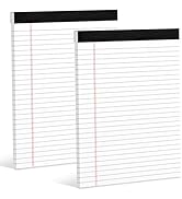 Legal Pads 8.5 x 11 White Note Pads 8.5 x 11 In 2 Pack Notepads 8.5 x 11 Writing Pads of Paper 8....