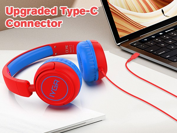 K6 USB C Kids Headphones