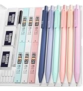 Nicpro 6PCS Pastel Mechanical Pencil Set, 0.5 & 0.7 mm with 6 Tubes HB Lead Refill, 3PCS Eraser a...