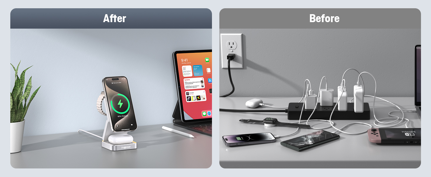 white-wireless charger