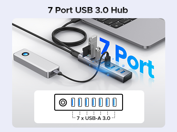 7 port usb 3.0 hub