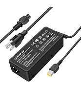 65W Yellow Square Tip Laptop Charger Compatible with Lenovo ThinkPad | for T470 T470S T460 X270 X...