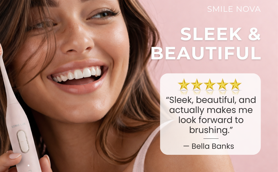Pink Electric Toothbrush for Adults