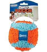Chuckit! Indoor Fetch Ball Dog Toy (4.75 Inch), Orange and Blue