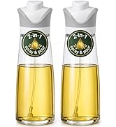 Olive Oil Dispenser for Kitchen | 2-in-1 Pour and Spray | Glass Olive Oil Sprayer for Cooking, Ai...