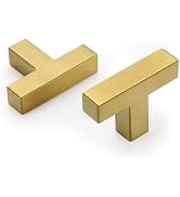 Goldenwarm 10 Pack Cabinet Knobs Gold Drawer Knobs | Brushed Brass Cabinet Knobs, Gold Knobs for ...