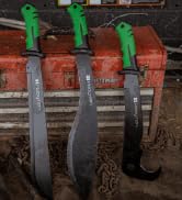 Hooyman Bush Machete with Heavy Duty Construction, Ergonomic No-Slip Handle and Belt Sheath for G...