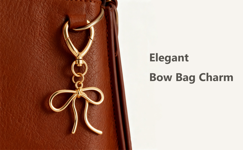 cute bow keychain bow bag charm for bag purse handbag